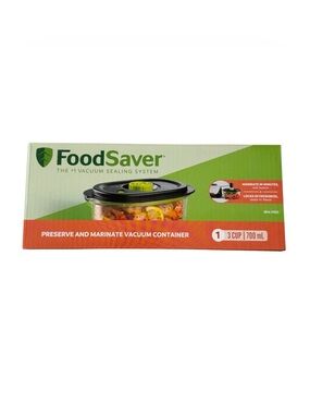 NEW FoodSaver Preserve & Marinate (1) 3 Cup Vacuum Container in Box